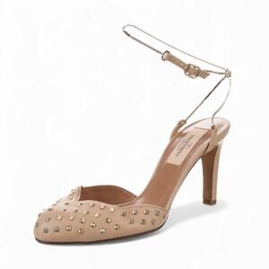 Valentino Rockstud Nude Strapy Heels Size 37.5